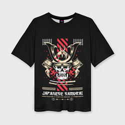 Футболка оверсайз женская Japanese samurai streetwear, цвет: 3D-принт