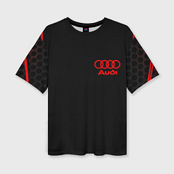Женская футболка оверсайз Audi sport geometry
