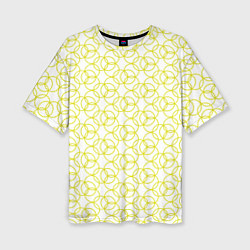 Женская футболка оверсайз Круговой узор