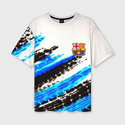 Женская футболка оверсайз Barcelona fc club