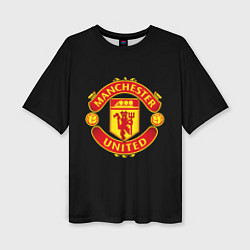 Футболка оверсайз женская Manchester United fc club, цвет: 3D-принт