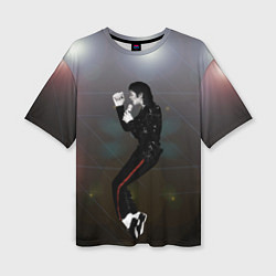 Футболка оверсайз женская Michael Jackson в прыжке, цвет: 3D-принт