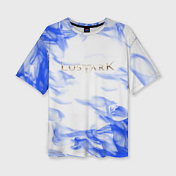 Футболка оверсайз женская Lostark flame blue, цвет: 3D-принт