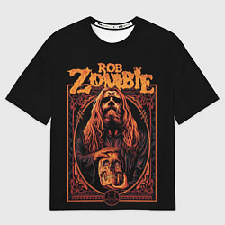 Футболка оверсайз женская Rob zombie skull, цвет: 3D-принт