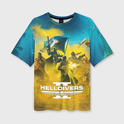 Футболка оверсайз женская Helldivers 2: Confrontation, цвет: 3D-принт