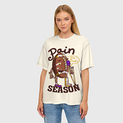 Футболка оверсайз женская Сезон боли, цвет: 3D-принт — фото 2