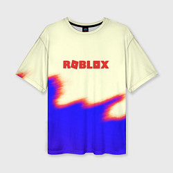 Футболка оверсайз женская Roblox краски текстура game, цвет: 3D-принт