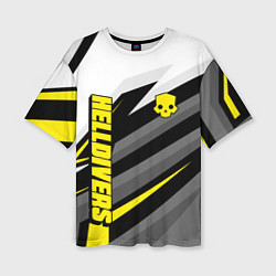 Футболка оверсайз женская Helldivers 2: Uniform Yellow x White, цвет: 3D-принт