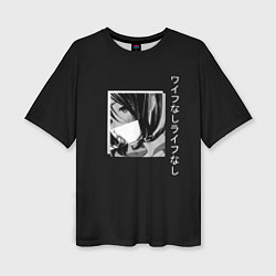 Женская футболка оверсайз Aesthetic anime waifu