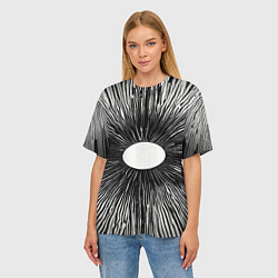 Футболка оверсайз женская Поглощение, цвет: 3D-принт — фото 2