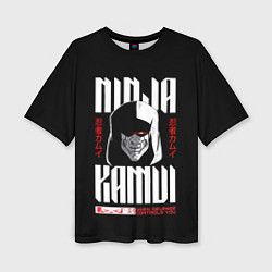 Футболка оверсайз женская Ninja Kamui Revenge controls you, цвет: 3D-принт