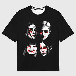 Футболка оверсайз женская Blackpink metal, цвет: 3D-принт