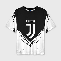 Футболка оверсайз женская Juventus sport geometry fc club, цвет: 3D-принт