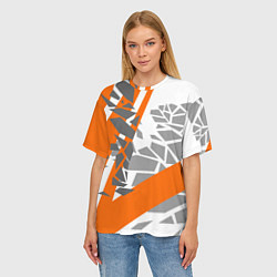 Футболка оверсайз женская Racing texture, цвет: 3D-принт — фото 2