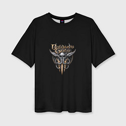 Футболка оверсайз женская Baldurs gate logo, цвет: 3D-принт