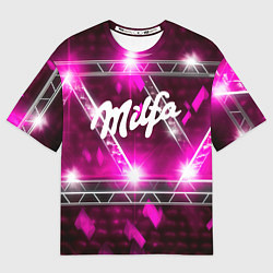 Футболка оверсайз женская Milfa в стиле milka, цвет: 3D-принт