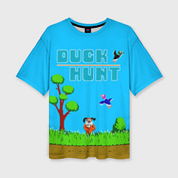 Футболка оверсайз женская Duck hunt dog, цвет: 3D-принт