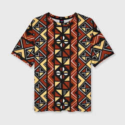 Женская футболка оверсайз Африканский мавританский орнамент