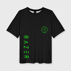 Женская футболка оверсайз Razer brend game