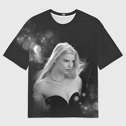 Футболка оверсайз женская Actress - Anya Taylor - Joy, цвет: 3D-принт