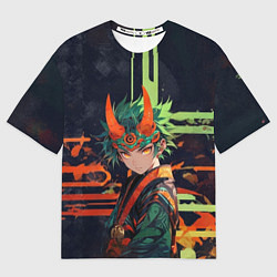 Женская футболка оверсайз Юный Они