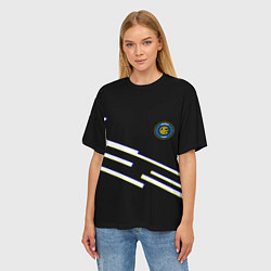 Футболка оверсайз женская Inter line fc, цвет: 3D-принт — фото 2