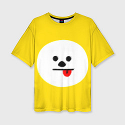Футболка оверсайз женская BT21 - Chimmy, цвет: 3D-принт
