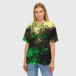 Футболка оверсайз женская Xbox брызги красок, цвет: 3D-принт — фото 2