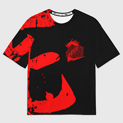 Женская футболка оверсайз Shadow Warrior japan