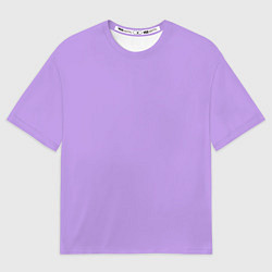 Футболка оверсайз женская Эмоция страха - сиреневый, цвет: 3D-принт