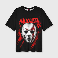 Футболка оверсайз женская Halloween Michael Myers, цвет: 3D-принт