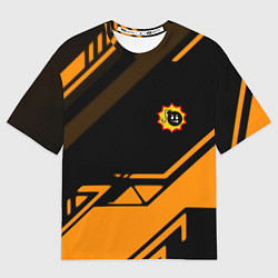 Женская футболка оверсайз Serious Sam geometry