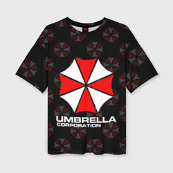 Женская футболка оверсайз Resident evil - umbrella corporation