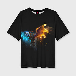 Футболка оверсайз женская Jakiro дота 2, цвет: 3D-принт
