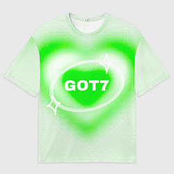 Женская футболка оверсайз Got7 сердце