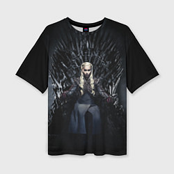 Футболка оверсайз женская Дейнерис Таргариен игра престолов, цвет: 3D-принт