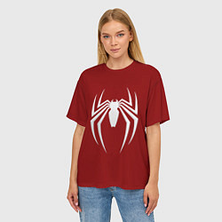 Футболка оверсайз женская SpiderMan - logo, цвет: 3D-принт — фото 2