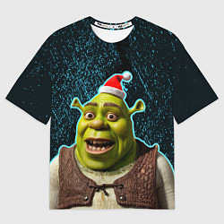 Футболка оверсайз женская New years Shrek, цвет: 3D-принт