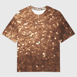 Женская футболка оверсайз Золотые частицы