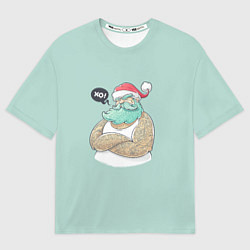 Футболка оверсайз женская Современный дед мороз, цвет: 3D-принт