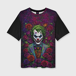 Футболка оверсайз женская Joker - roses, цвет: 3D-принт