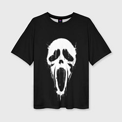 Женская футболка оверсайз Крик маска