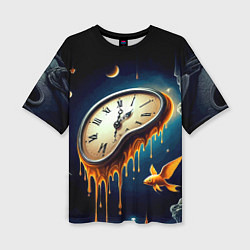 Футболка оверсайз женская Течение времени - сюрреализм, цвет: 3D-принт