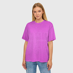 Футболка оверсайз женская Текстура розовой кожи, цвет: 3D-принт — фото 2