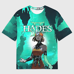 Женская футболка оверсайз Мелиноя в подземелье - Hades 2