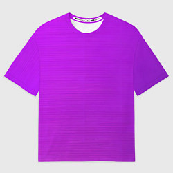 Женская футболка оверсайз Градиент сиреневый металл