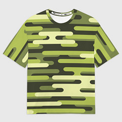 Футболка оверсайз женская Камуфляжная форма, цвет: 3D-принт