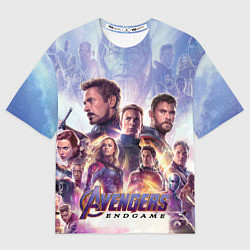 Футболка оверсайз женская Мстители пережившие щелчок Таноса, цвет: 3D-принт