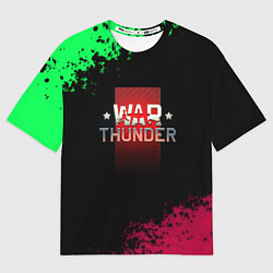 Женская футболка оверсайз Вартандер брызги красок