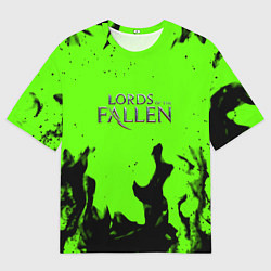 Женская футболка оверсайз Lord of the fallen flame